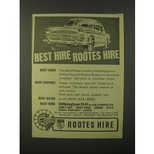 1964 Rootes Hire Cars Advertisement - Best Hire Rootes Hire