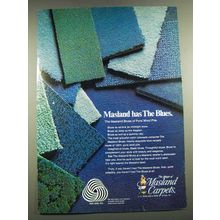 1968 Masland Carpets Ad - Masland has the blues