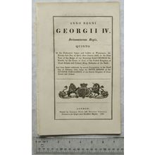 1824 Act of Parliament: tunnage duties on foreign vessels