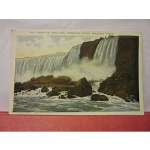 ROCK OF AGES, THE AMERICAN FALLS, NIAGRA FALLS, unused postcard dated 1930 #