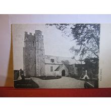 THE CHURCH, SEATON, DEVON used antique postcard 1918 pm #