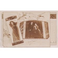 Mr & Mrs Julian Estrange Real Photo Rare Postcard
