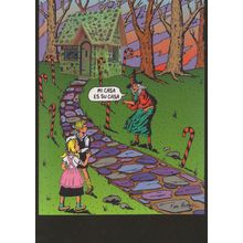 Ken Brown Spanish Evil Witch Comic Art Illustrator Painting Postcard