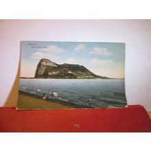 ROCK OF GIBRALTAR. unused antique postcard RP by V B Cumbo =