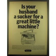 1961 Ronson Roto-Shine Ad - Is your husband a sucker for a great little machine?