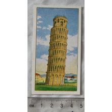 1965 Regent Oil card Do you Know No. 5 Leaning Tower of Pisa