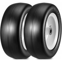 Maxauto 11X4.00-5 Lawn Mower Tires Flat Free, Smooth 11X4 5Nhs Zero Turn Front W