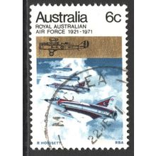 AUSTRALIA 1971: 50th ANNIVERSARY OF THE RAAF - 6c USED (G5)