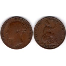 Great Britain. Victoria. Farthing 1838. dy21302