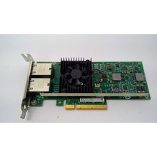 INTEL DELL X540-T2 CONVERGED Dual Port 10Gb Ethernet Network 03DFV8 0K7H46 Low