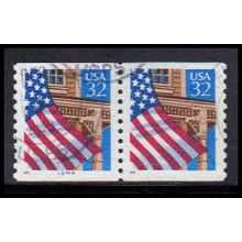 Used 2913 32c U.S. Flag Over Porch Very Fine CNP Left 45444 PA1727