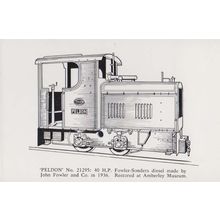 Peldon 21295 Railway Amberley Sussex Rare Train Exhibit Artist Drawn Postcard