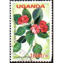 Uganda. 1600/= Value. Impatiens Wallediara . Fine Used