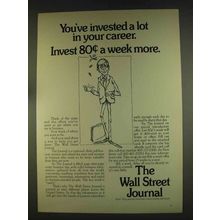 1976 The Wall Street Journal Ad - Invested in Career