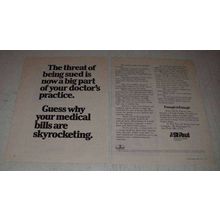 1977 2-page The St. Paul Insurance Ad - Threat of Being Sued