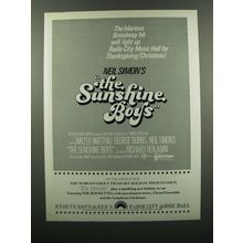1976 The Sunshine Boys Movie Ad - Hilarious Hit