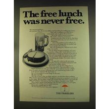 1976 The Travelers Insurance Ad - Free Lunch