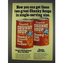1977 Campbell's Chunky Soup Ad - Single-Serving Size