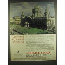 1965 Norwich Union Insurance Advertisement - Here and throughout the world