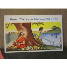 SAUCY SEASIDE POSTCARD unused Coastal Cards/Clacton no 762 peeing /