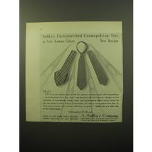1950 A. Sulka Cosmopolitan Ties Ad - Sulka's Distinguished Cosmopolitan Ties