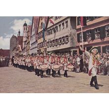 Dinkelsbuhl Procession Germany Postcard