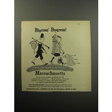 1957 Massachusetts Tourism Ad - Pilgrims' Progress!