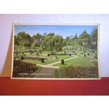 KINGSNORTH GARDENS, FOLKESTONE KENT unused vintage postcard by Valentine (a) =