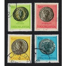 Yugoslavia Roman Emperors on Coins 4v 1980 Canc SG#1934-1937
