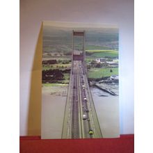 VIEW FROM THE TOP, SEVERN BRIDGE, nr BRISTOL unused postcard by Harvey Barton =