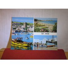 multiview, ST. IVES .CORNWALL used postcard by John Hinde 1963 pm =