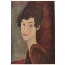 Amadeo Modigliani Elvira Portrait Italian Painting Postcard