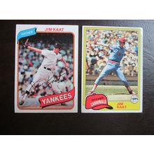 Two (2) Jim Kaat Baseball Cards - See Pictures and Description Below