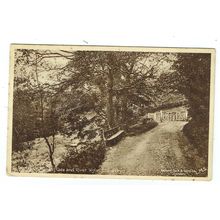 Powys postcard Wishing Gate & River Llanwrytyd