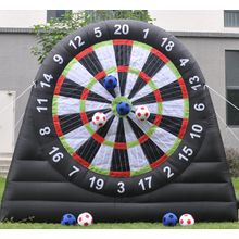 Giant Outdoor Inflatable Soccer Darts Board with 8Pcs Soccer Ball &350W Blower f