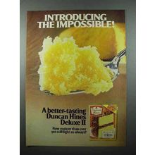 1979 Duncan Hines Deluxe II Cake Mix Ad - Impossible