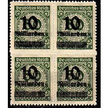GERMANY REICH [1923] MiNr 0336 BP ( **/mnh ) [01] 4er