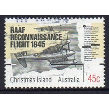 Christmas Island 1995 End of WWII - RAAF Reconnaissance Flight, 1945 45c Used