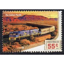 Australia 2010 Great Aust Railway Journeys - The Indian Pacific 55c Sheet Used