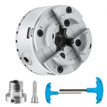 KP96 Lathe Chuck, 4-Jaw 3.75" Diameter, Metal Lathe Chuck Turning Machine Ac...