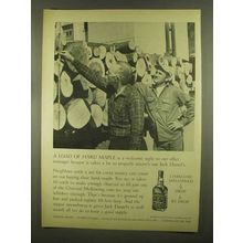 1965 Jack Daniel's Whiskey Ad - Load of Hard Maple