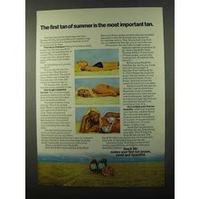1971 Sea & Ski Ad - Suntan Lotion, Dark Tanning Oil