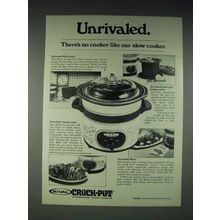 1979 Rival Crock-Pot Slow Cooker Ad - Unrivaled