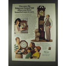 1979 Ridgeway Clocks Ad - Beautiful Ways to Save
