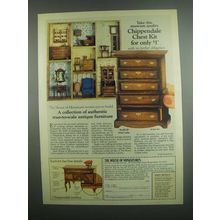 1984 The House of Miniatures Chippendale Chest Kit Ad