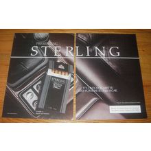 1984 Sterling Cigarettes Ad - Its only a cigarette like Porsche is only a car