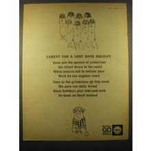 1965 Shell Oil Ad - Lament for a lost bank holiday