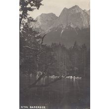 Badersee Boats Antique German Postcard