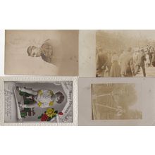 Child With Green Train Possible Riot WW1 Soldier 4x Postcard s