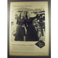 1956 Peck and Peck Fashion Ad - beloved haberdashers in CoTohna